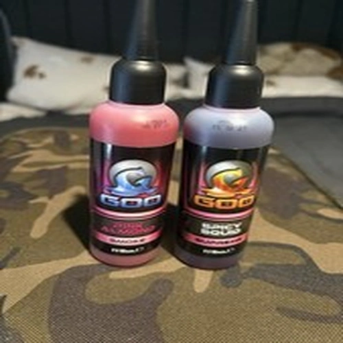 Korda Goo Bundle Spicy Squid Supreme and Pink Almond Smoke Carp Bait Fishing