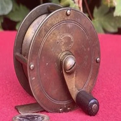 Vintage Allcocks 2 1/4” 2.25 Inch Dia Brass Reel Coarse Game Trout Fishing