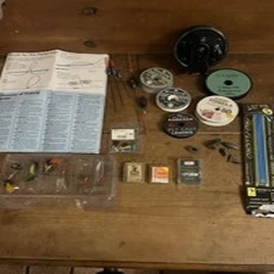 Vintage Fly Fishing Reel & Accessories, See Full Description