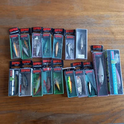Rapala, Mepps, Vibrax. Lures and lure fishing equipment