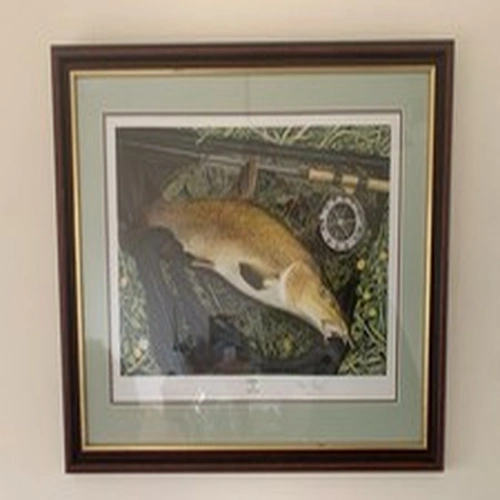 John Searl Barbel Print Framed & Glazed