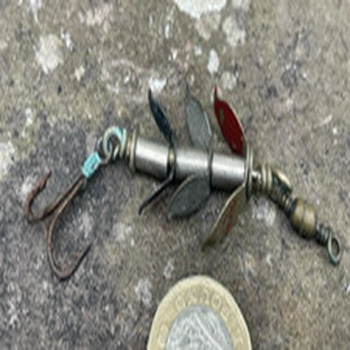 Allcock Patent Dazzle Fishing Lure Salmon Trout Fishing  Spinning Bait. 6 fin