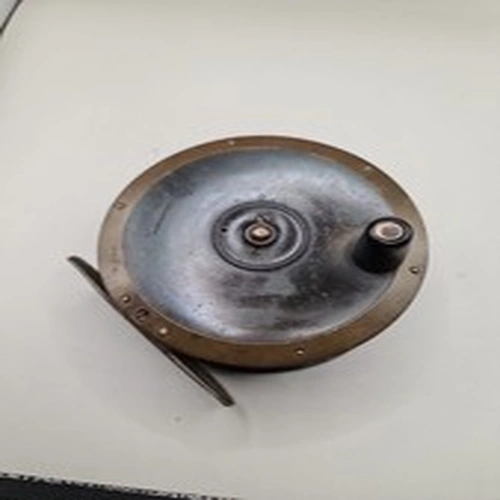 SUPERB RARE VINTAGE  LARGE SALMON REEL BY R RAMSBOTTOM