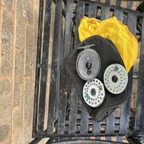 Hardys Vicount Fly Fishing Reel with 2 Spare Spool and Line Used