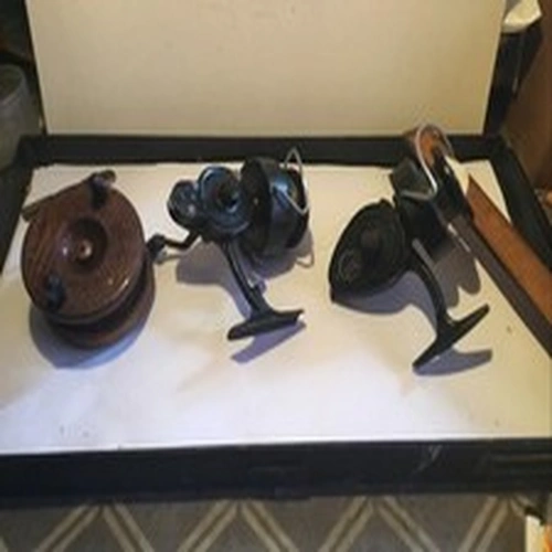 Vintage Fishing Reels Intrepid Envoy & Standard + Nottingham Style Center pin 