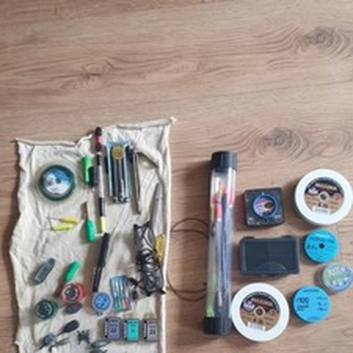 Mixed Brands Fishing Tackle Lot Floats Hooks Line Spools Rig Refills Tools