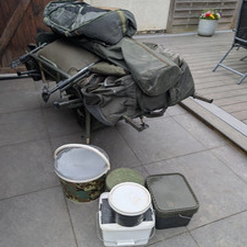 complete carp set up with very rare reels.