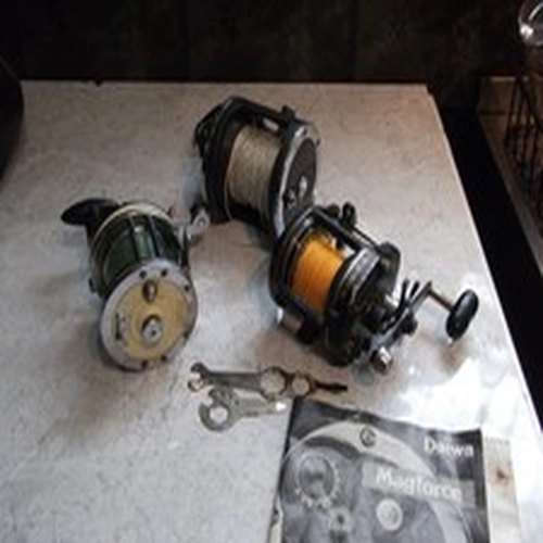 VINTAGE DAIWA SEALINE 300H + MAGFORCE PMF 55H + MITCHELL 602 SEA FISHING REELS
