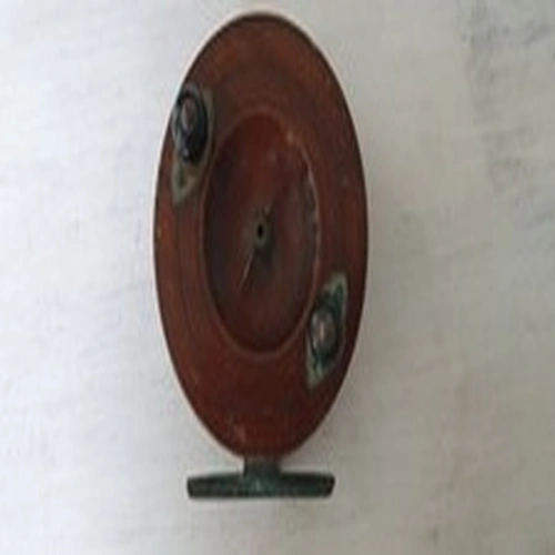 Vintage Nottingham Style 4" Reel Wood & Brass
