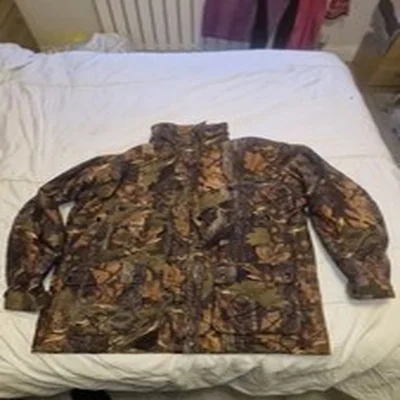 Jack Pyke Men's Green Hunting Jacket, Size Large, Concealed Hood