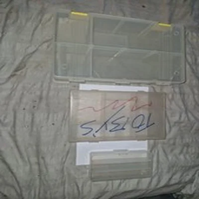 Joblot 3 X Tackle Boxes Fishing Storage Lure Boxes Pike Carp Salmon Fishing