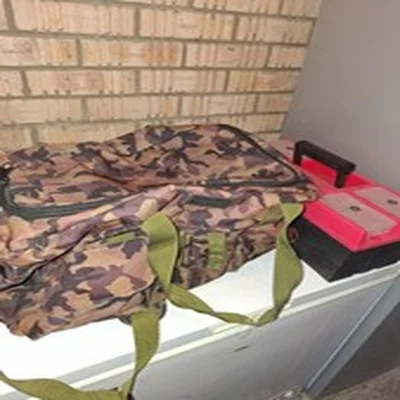 Fishing Camo Carryall & Large Tacklebox