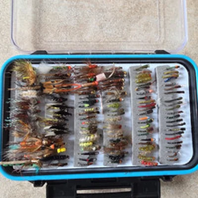 Box Of Pre Owned Trout Fishing Flies