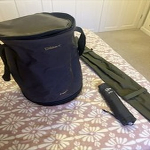 Fox Round Carry Bag 20" Ht. Nash Tip Tops, Worldwide Canvas 3 Section Bag 40" Ht