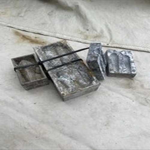 vintage metal molds, used for casting small lead fishing sinkers,