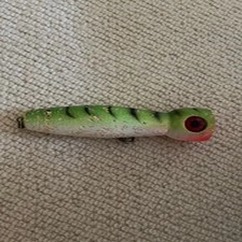 Fishing, Popper Lure - Orion Magic 175 Popper, resin, used with teeth marks