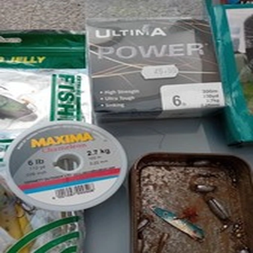 Fishing Tackle Joblot Multiple Items Spinner Line Etc Lot