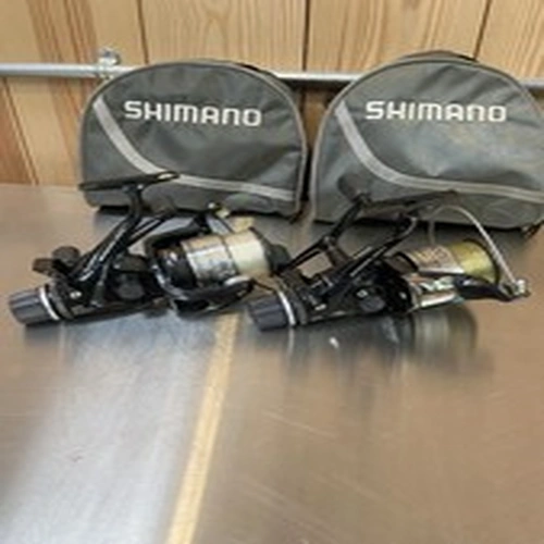 Shimano Aero GTE 8000C Baitrunner Pair Of Reels With Storage Bags Exc Cond