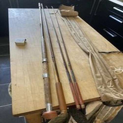 Eggington & Sons Salmon/Sea Trout Rod 12’ Whole Cane Spliced Rod. Spare Tip/Bag.