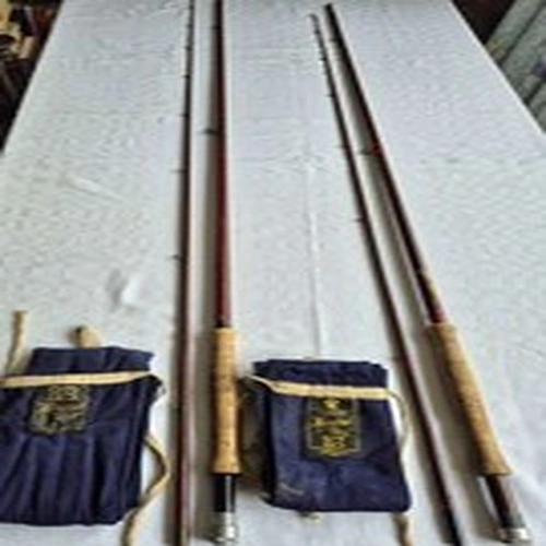TWO HARDY RODS, Fibatube 10' #7/8 & R.Walker Superllight 9'3" #7/8 + Hardy Bags.