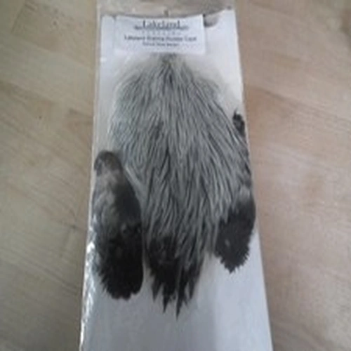 lakeland  brahma rooster cape natural silver badger