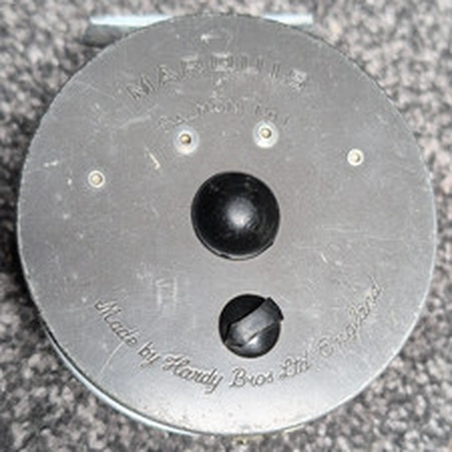 Hardy Bros Marquis Salmon No.1 Fly Reel for Salmon, Black/Silver with Case