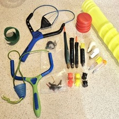 Pellet Waggler Set. Preston & Milo  Catapults, Pellet Wagglers And Float Tube
