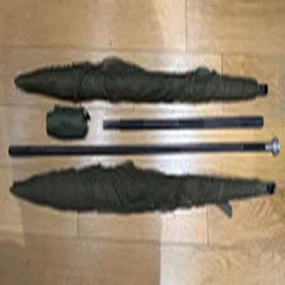 Two Free Spirit 'S' 55inch Landing Nets and One 7ft 6in two part 'S' handle.