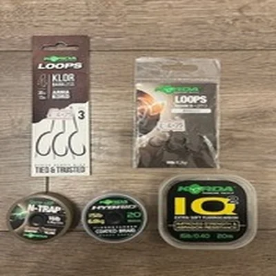 Korda Klor & Krank Loops + N Trap & Hybrid Hook length Carp Fishing Tackle