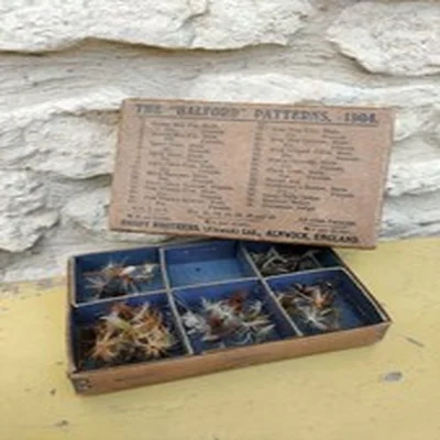 Original Hardy Bros Dry Flies With Box Beautifully Made Alnwick England