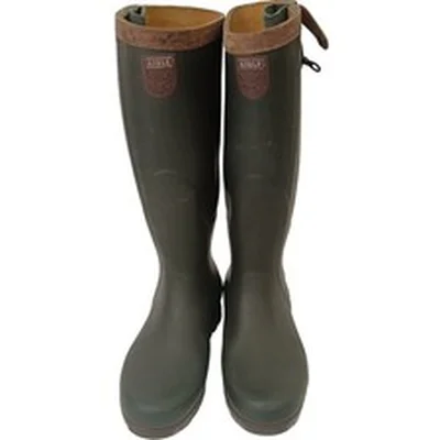 Aigle Wellington Boots Size 44 UK9.5 Men's Green Rubber Country Outdoor Preloved