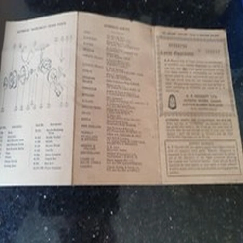 Fishing old Intrepid Super Fly Guarantee,folding card.Intrepid Range.Parts diag.