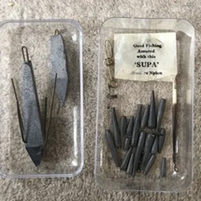 Job Lot Fishing Gear, Lead Sinkers, Plain Lead Weights Various Sizes + Other