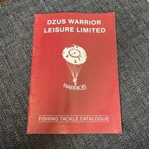 Extremely Rare, DZUS Warrior Leisure Limited Fishing Tackle Catalogue.