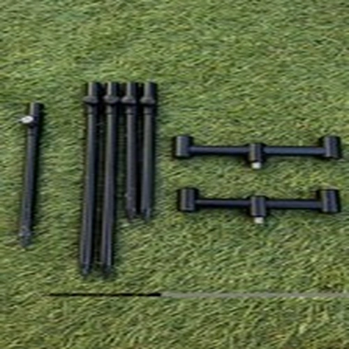 Fox Black Bank Sticks Buzz Bars Setup 2 Rod Carp Fishing Plus Gardner Bankstick