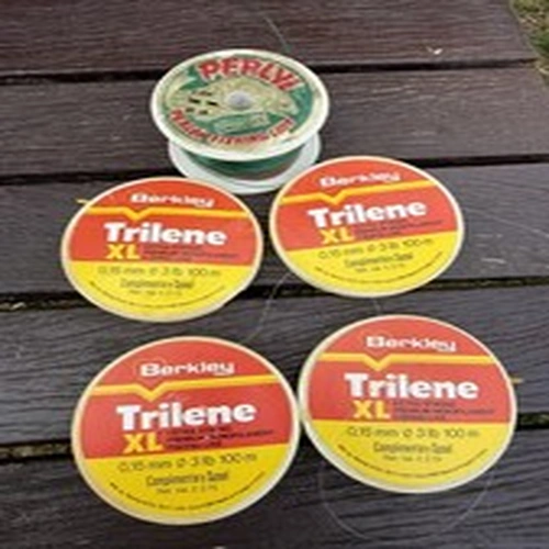 4 x Berkley Reel Trilene XL Extra Strong Monofilament 3lb Fish Line + 1 x perlyl
