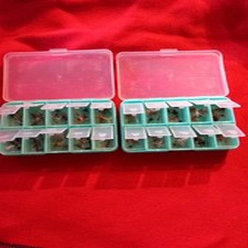 Dry Fly fishing Trout Flies Job Lot, Flies plus Flyboxes