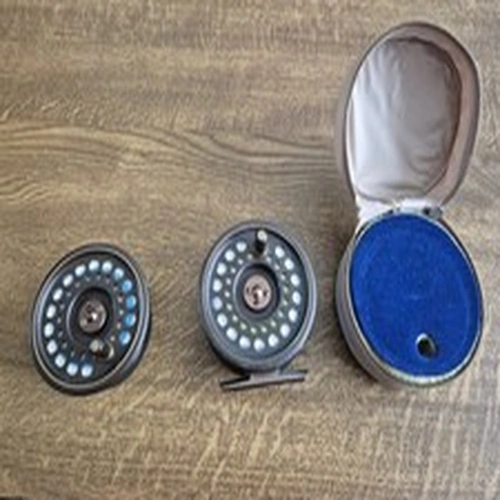 Hardy the Golden Prince 7/8 Size Reel with Spare Spools and Reel Case