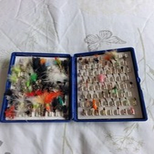 Fox fly box and contents