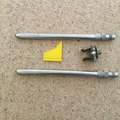 Solar Tackle stainless steel Pro-Loc Bankstick Carp Fishing Bankware - 12” Pair
