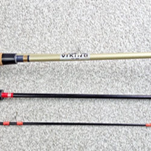 Two Fishing Rods One  8ft Viking Fly Rod/ Spinning Rod and One 6ft Spinning Rod.