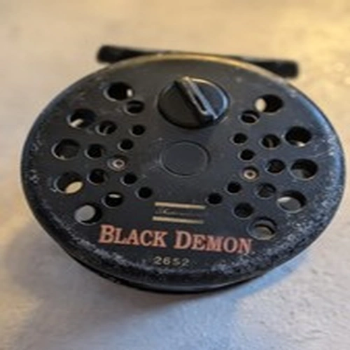 Shakespeare Black Demon Centre Pin, Trout Fishing Reel. In Full Working Order.