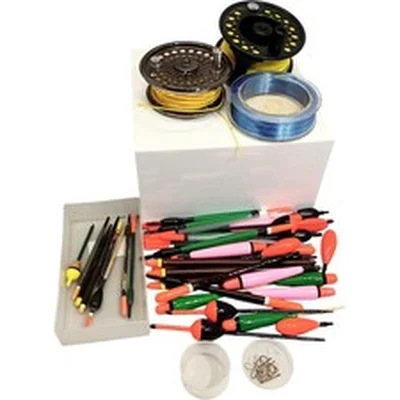 Fishing Gear Set Floats Reels Hooks Line Accessories Lot