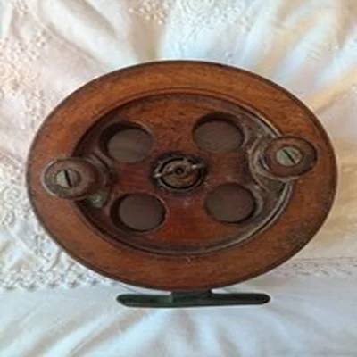 Vintage Wooden Fishing Reel