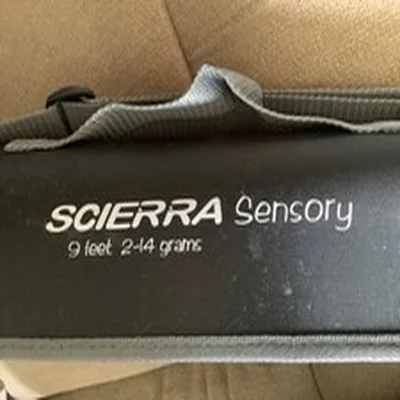 SCIERRA SENSORY  9 FOOT FISHING ROD, BAG AND CASE