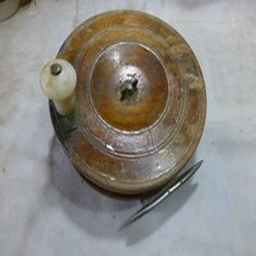Large 8" Wood Scarborough Style Sea Fishing Reel
