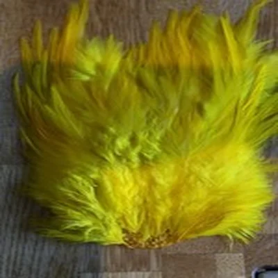 Whiting American Rooster Saddle Cape Dyed Yellow