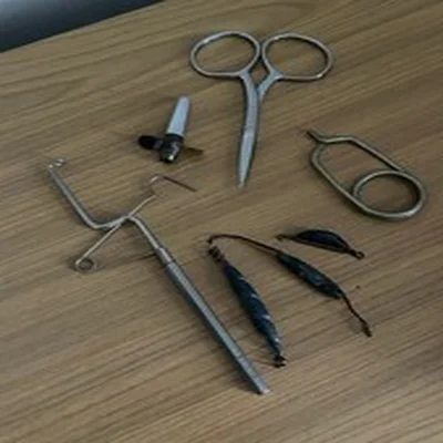 Job lot Mixed Fishing - Fly Tying Scissors, Lures, Hackle Pliers, Whip Finisher