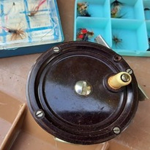 ALLCOCK (England) Aerialite Fly Fishing Reel. Vintage. Good Condition.