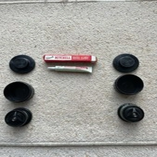 vintage mitchell reel spools & unused reel lube